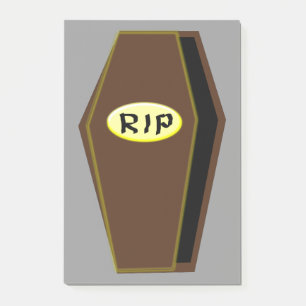 Post-it® Bloc-notes RIP Halloween Cercueil de la Mort