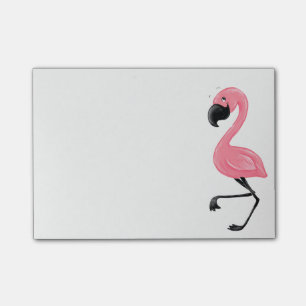 Post-it® Bloc-notes rose de post-it de Flamant rose