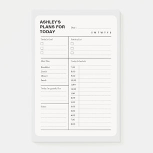 Post-it® Bloc-notes simple pour planificateur quotidien