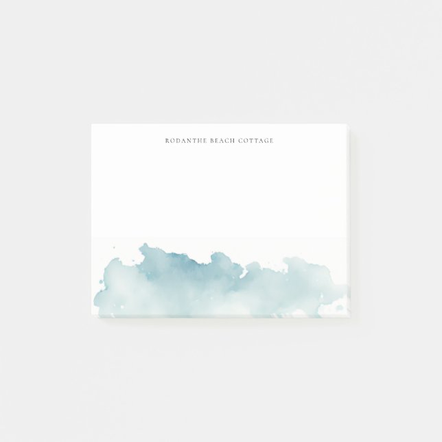 Post-it® Bloc-notes vagues aquarelle moderne (Devant)