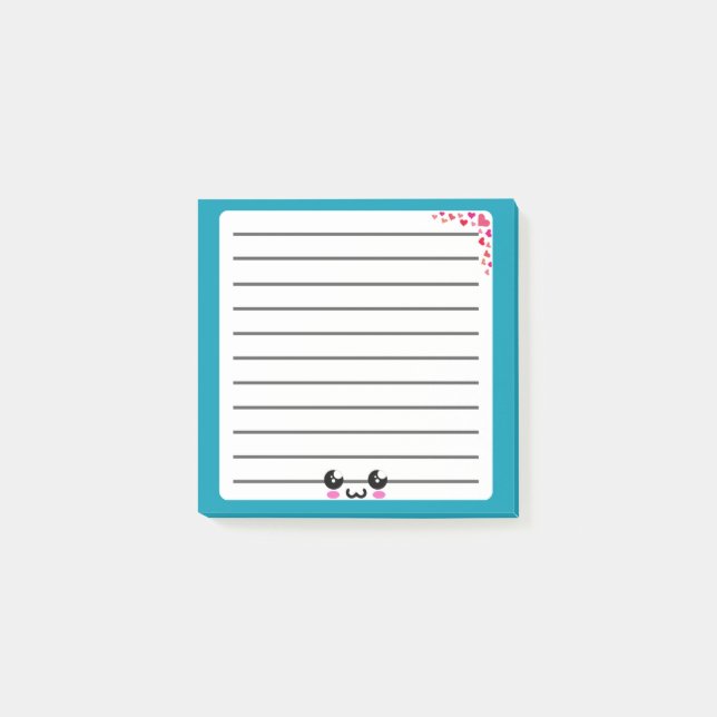 Post-it® Bloc-notes Whimsical Kawaii Post-It (Devant)