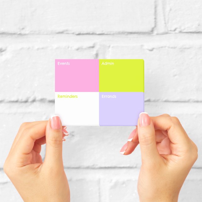 Post-it® Blocs de notes adhésives de couleur petits (Créateur téléchargé)