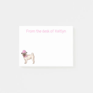 Post-it® Blocs-notes adhésifs Pug Chien Cartoon Post IT