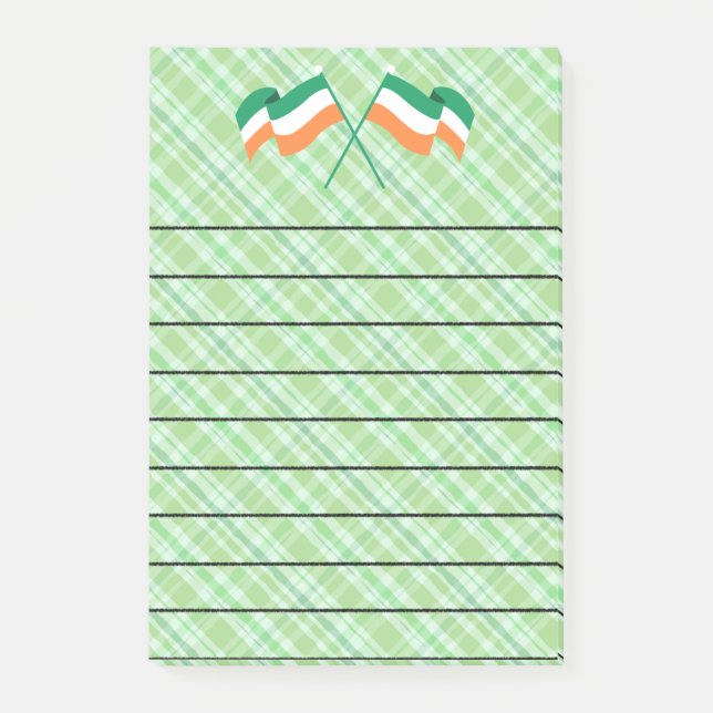 Post-it® Blocs-notes avec drapeau irlandais (Devant)