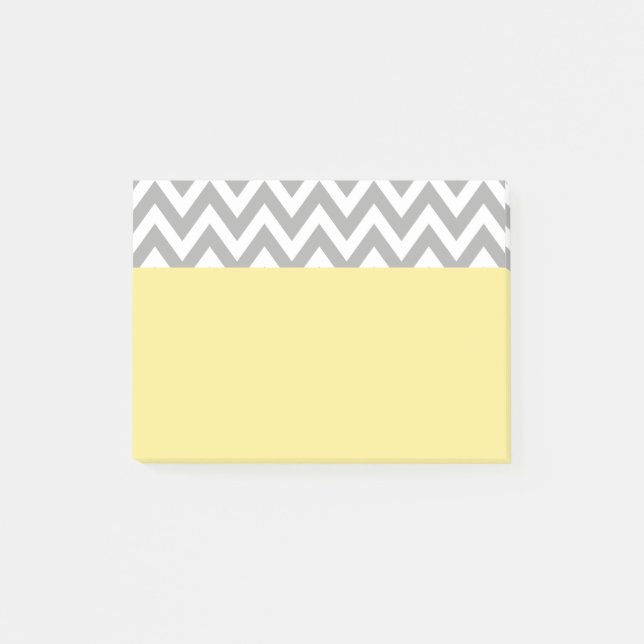 Post-it® Blocs-notes cadeau jaune gris pour l'école (Devant)