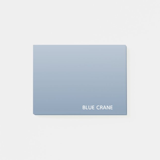 Post-it® Blue Crane bleu color (Devant)