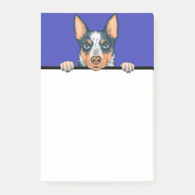 Post-it® Blue Heeler Australian Cattle Amoureux des chiens  (Devant)