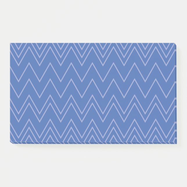 Post-it® Blue, moderne, simple, cool, trendy zigzag (Devant)