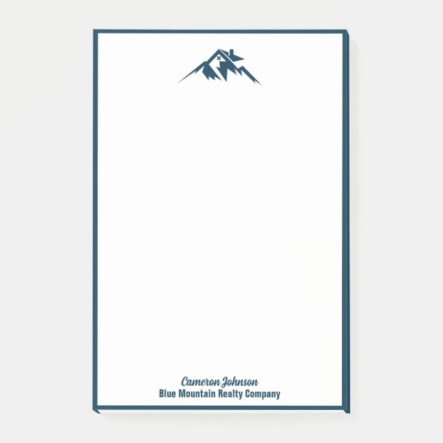 Post-it® Blue Mountain Real Estate Company Custom Realtor (Devant)