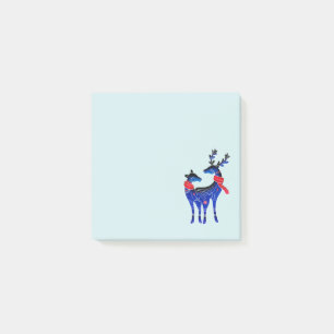 Post-it® Blue Nordic Christmas Reindeer Pair