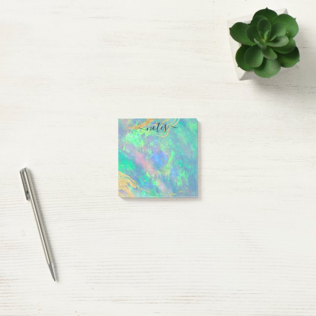 Post-it® Blue Opal | Bloc-notes Modern Glam (Bureau)