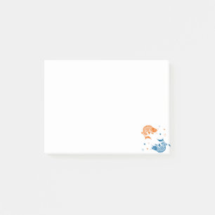 Post-it® Blue Orange Summer Japonais Koi Fish