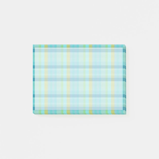 Post-it® Blue Plaid par Shirley Taylor (Devant)