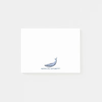 Blue Whale Personnalisé Post It Notes