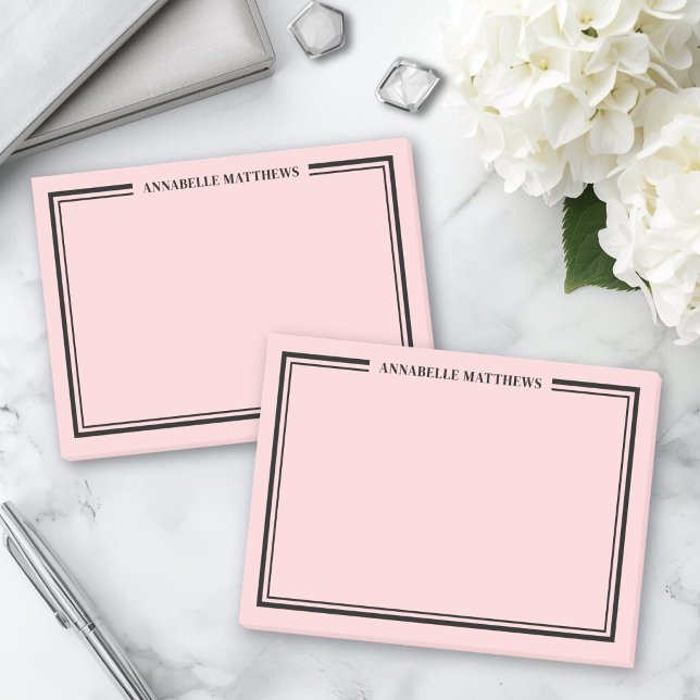 Post-it® Blush Pink Monogram (Blush Pink Monogram Post-it Notes )