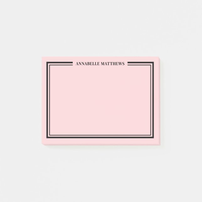 Post-it® Blush Pink Monogram (Devant)