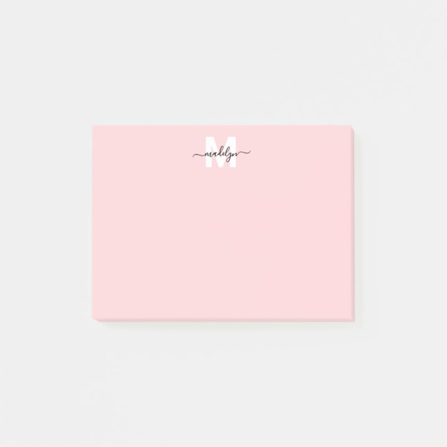 Post-it® Blush Pink Monogram (Devant)