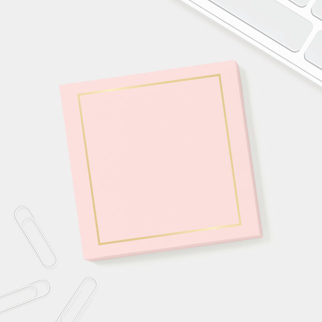 Post-it® Blush Rose et Faux Gold Foil (Créateur téléchargé)