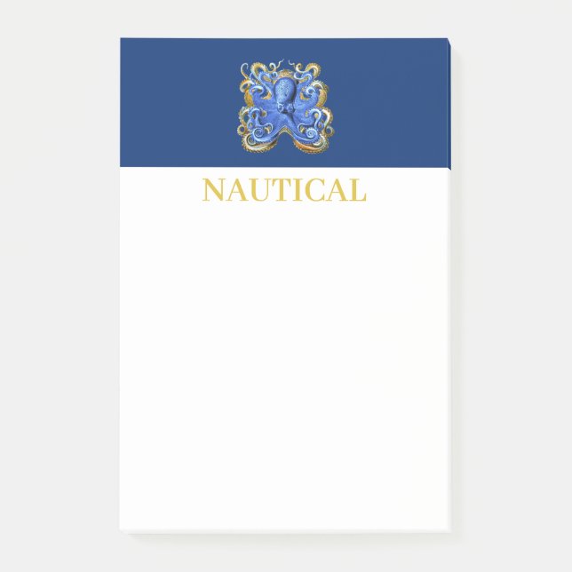 Post-it® Boat Beach House Octopus Custom (Devant)