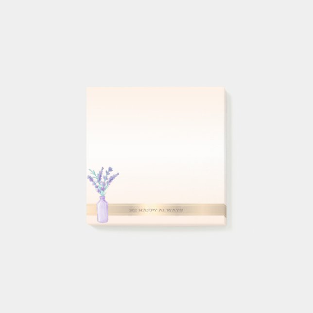 Post-it® Bocal en verre de maçon moderne lavande - Personna (Devant)
