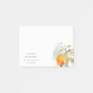 Post-it® Boho moderne Abstrait Sketchy Orange Garden