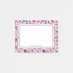 Post-it® Boho Ombre rose + Purple Motif Floral