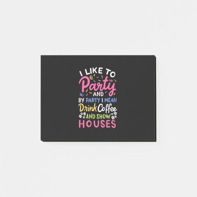 Post-it® Boire Café Et Maisons De Spectacle (Devant)