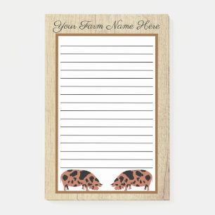 Post-it® Bois russe personnalisé KuneKune Pig