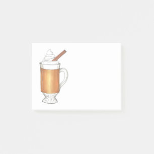 Post-it® Boissons de Noël après Noël au rhum à beurre chaud
