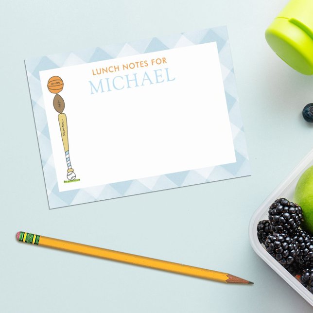 Post-it® Boîte à lunch personnalisée pour enfants avec ball (Créateur téléchargé)