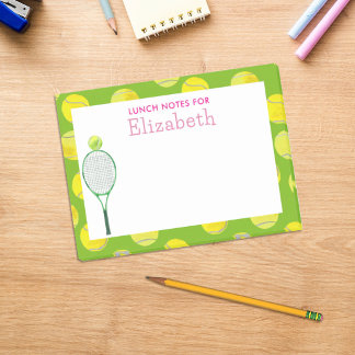 Post-it® Boîte à lunch personnalisée pour filles de tennis 