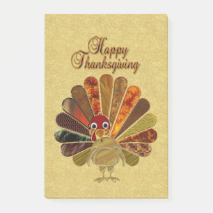 Post-it® Bon thanksgiving coloré Turquie
