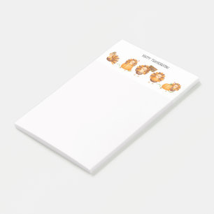 Post-it® Bon thanksgiving Cute Turkeys