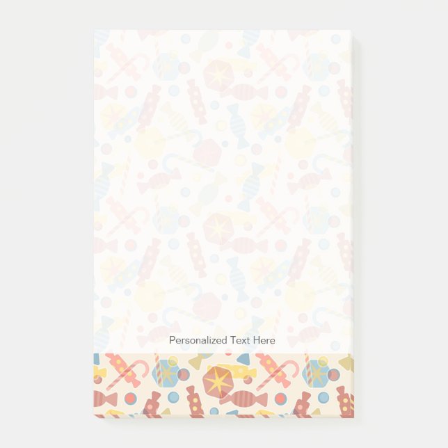 Post-it® Bonbons et motif de sucrerie (Devant)