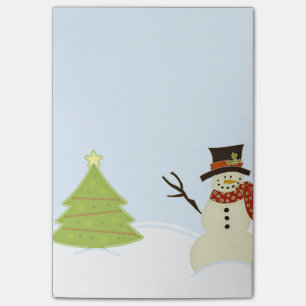 Post-it® Bonhomme de neige et arbre