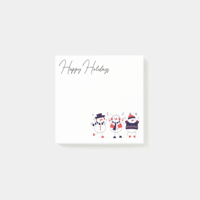 Post-it® Bonhommes de neige festifs (Devant)