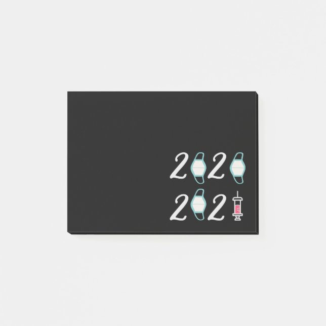 Post-it® Bonjour 2021 Adieu 2020 - C’est enfin terminé (Devant)