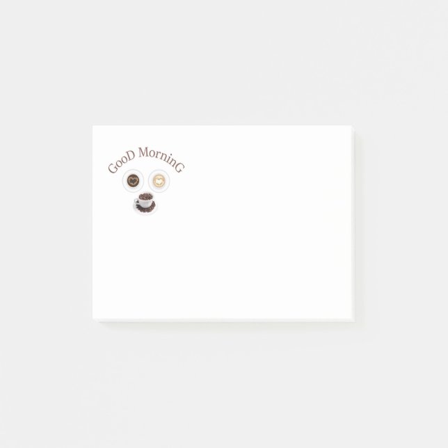 Post-it® Bonjour avec du café (Devant)