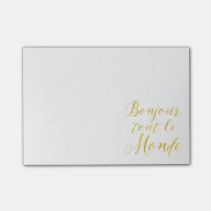 Post-it® Bonjour chacun bonjour français Everbody