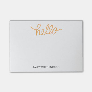 Post-it® Bonjour notes faites sur commande de Courrier-it®