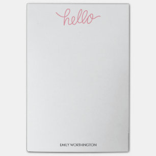 Post-it® Bonjour notes faites sur commande de Courrier-it®