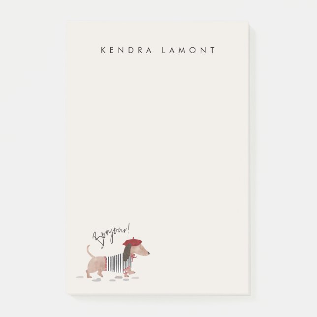 Post-it® Bonjour Pup (Devant)