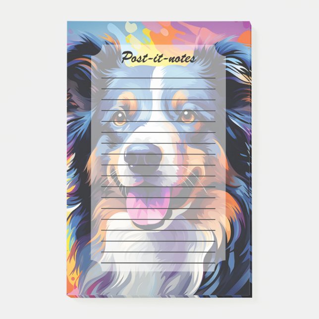 Post-it® Bonne aquarelle Sunny Puppy (Devant)
