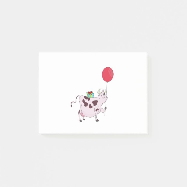 Post-it® Bonne vache d'anniversaire (Devant)