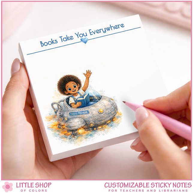 Post-it® Books Take You Everywhere Personalized Book Lover (Créateur téléchargé)