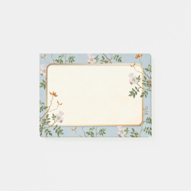 Post-it® Bordure Botanique de Fleurs Sauvages Élégantes (Devant)
