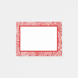 Post-it® Bordure d'empreinte rouge