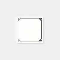 Bordure Ornementale Clé Grecque Noire