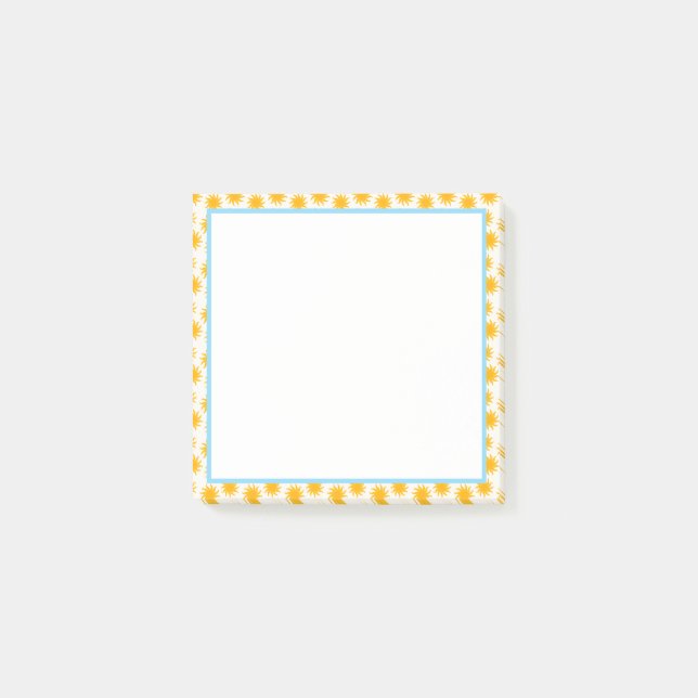 Post-it® Bordure Soleil Bleu  (Devant)