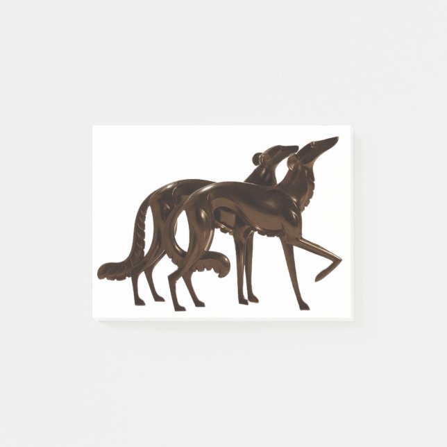 Post-it® Borzoï Duo Bronze Art Déco (Devant)